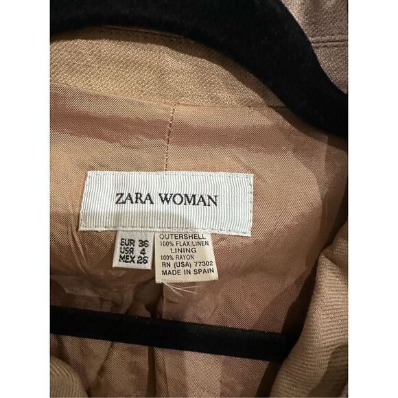 Size Small size 4 women’s jacket Zara elegant tan - Picture 2 of 3